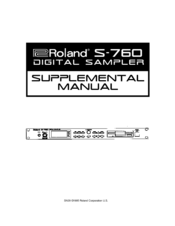 Roland S-760 Manual Pdf